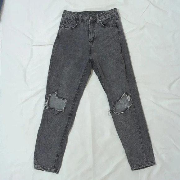 Wild Fable Highest Rise Mom Jean, Color Gray Size 0 - Picture 1 of 16